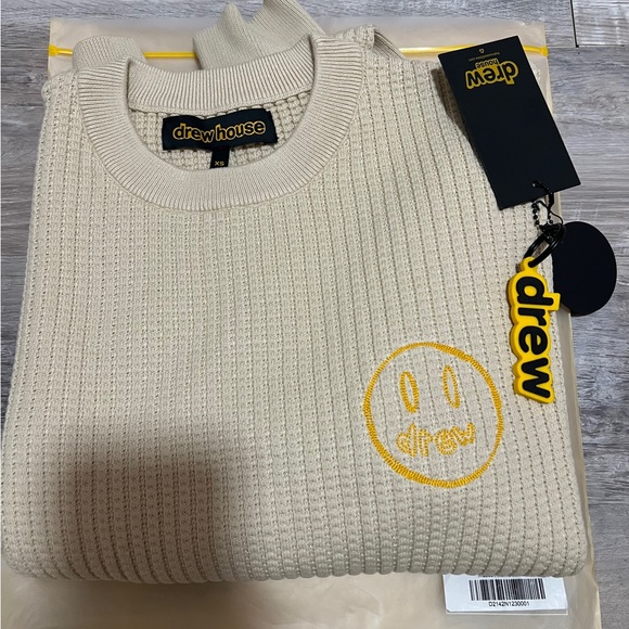 Drew House x Justin Bieber Mascot Waffle Sweater XS
